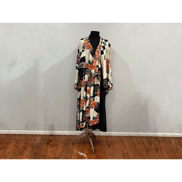 Componix Kimono and Skirt Art Deco Set Size Large/ 14 VINTAGE VTG - Picture 1 of 16